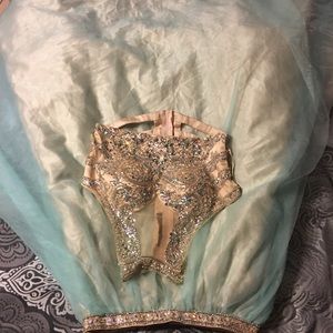 A two piece prom dress